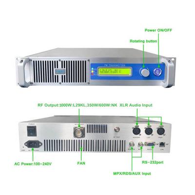 China [Hot Sale] 1000w 1kw Fm Transmisor Wireless Radio Broadcast Transmitter Professional For FM Radio Station-RC1 1KW FM Transmitter for sale