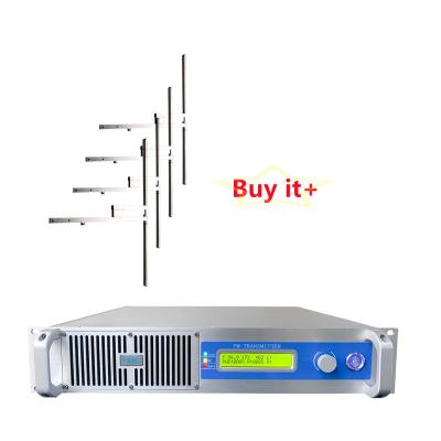 China [Hot Sale] 1KW FM Broadcast Transmitter + 4-Bay Dipole Antenna for 1KW FM Radio Stations Transmitter for sale