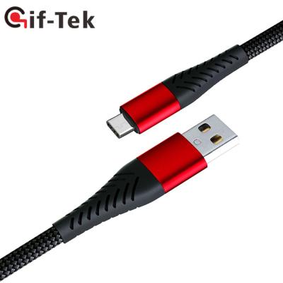 China 1M Aluminum Braid Nylon Braided Micro 3FT MP3/MP4 Player Suppliers Siren Usb Charging Cable For For Android Mobile Phone for sale