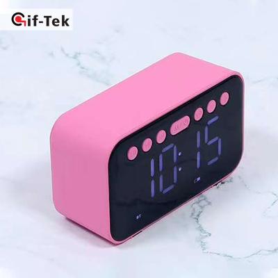 China Mini Speaker Portable Column Wireless Speaker Sound Box With Led Display Alarm Clock Tf Card Mp3 Music High Fidelity Play for sale