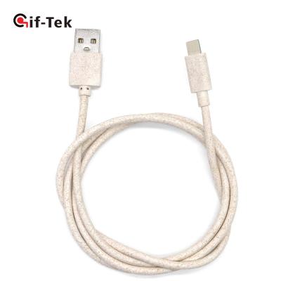 China MP3/MP4 Type C Usb Data Charging Player 1m 1.5m 2m Long Biodegradable Cable 2.4a For Smart Phone for sale