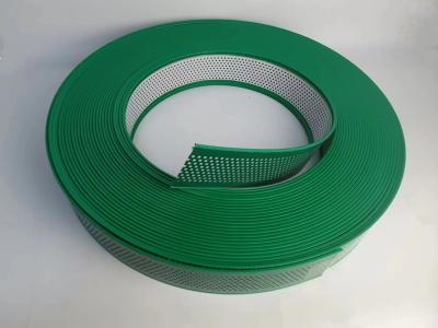 China Green Color With Holes Aluminum Trim Cap Hand Bent 50M Roll with Aluminum Alloy Coil for sale