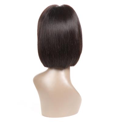 China Natural Wave 100% Brazilian Virgin 10 Inch Hair Wigs Short Bob Wig For African American Closure for sale