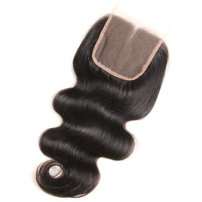 China Cheap Body Wave Lace Closure Frontal Piece Peruvian Hair Bundles With Closure for sale