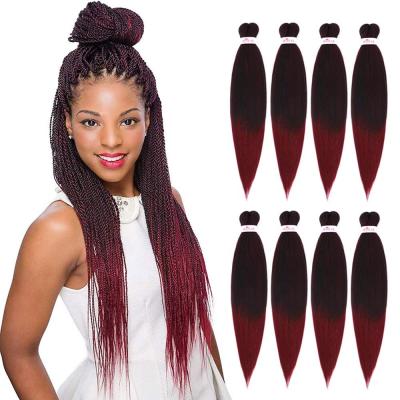 China Hot Water Set Pre Stretched Ez Braids 3x Ghana Braids Super TZ Expression Pre Stretched Braidng Hair African Hair Braiding for sale