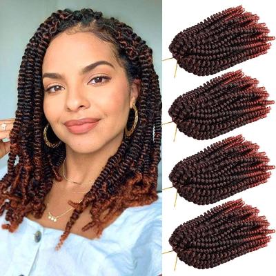 China Hot Fire Best Price Hair Seller Spring Twists Crochet Hair 10inch Synthetic Afro Jamaican Twist Braid Hair for sale