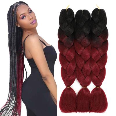 China Hot Water Set Ez Pre Stretched Braid 48 Inch 100 Gram 26 Inch Pre Stretched Ez Hair Synthetic Hair Expression Braid Jumbo Braiding Hair for sale