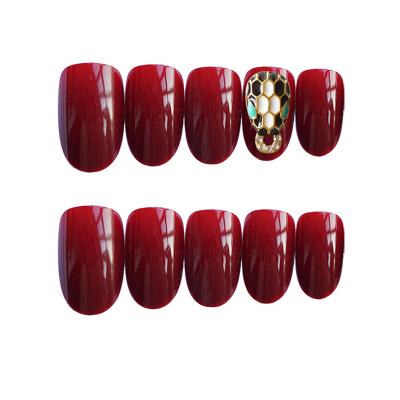 China Waterproof Fake Press On Nails Shape Fantasy Gel Series Shine Nails Japanese Waterproof Fake Press On Nail With Best Quality for sale