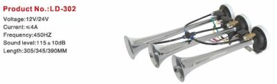 China LD-302-6 CHROME THREE PIPE ,ZINC MATERIAL,6SOUND,AIR HORN for sale