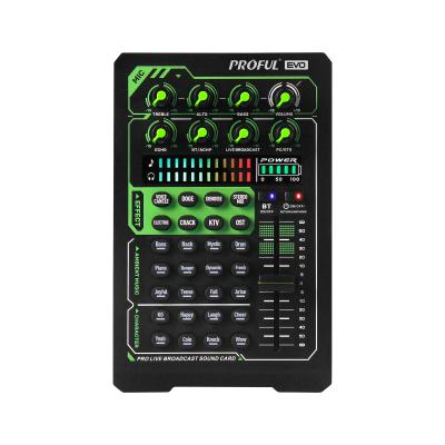 China Professional EVO Home DM4 4Channel Blueteeth Console Reverb Effect Mixer USB Live Interface Sound Card Karaoke DJ Mixer for sale