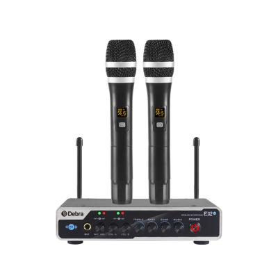 China TIWA Wireless Microphone TIWA 4 Channel Home Karaoke Interview Microphone UHF Wireless Microphone with 2 Handhelds for sale