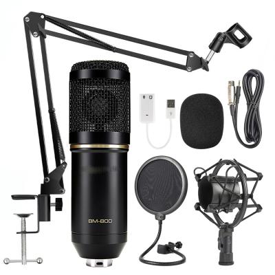 China Hot Sales Shock Mount BM-800 Mic Set Condenser Microphone Package For Studio Recording And Brocasting for sale