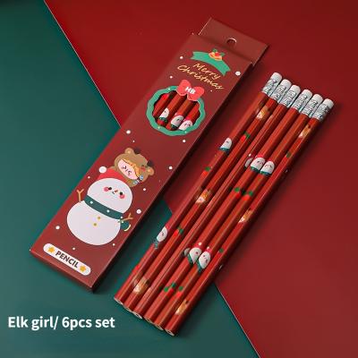 China office & School Pencil Christmas Gift 6pcs Standard Pencil Set For Kids For Adults Sketching School Student Supplies for sale