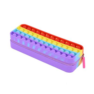 China Schools & Offices Silicone Pop Bubble Pencil Case Gift For Christmas Novelty Novelty Pencil Bags For Girls For Kids For Adults for sale