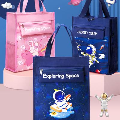 China Korean Waterproof Instruction Bag For Kids Canvas School Bag Homework Handbag Cute Children Art Tuition Canvas Bag Multifunctional for sale