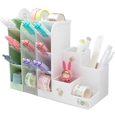 China Cute Novelty Organizer Storage Pencil Pen Holder For Office Markers Rainbow Stationery Top Cost Effective Manufacturing for sale