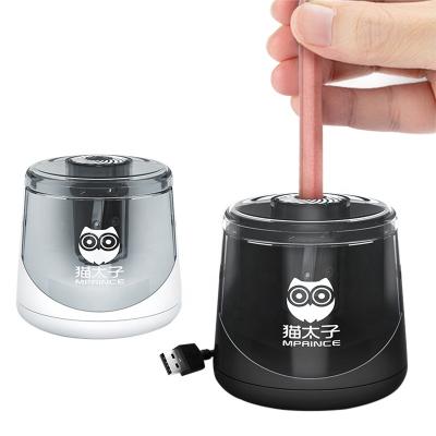 China Modern Black/Neutral Battery Operated Electric Pencil Sharpener for the Classroom for sale