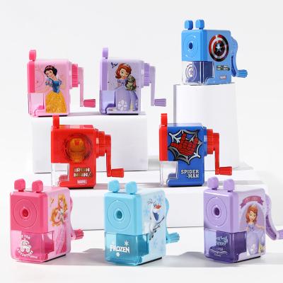 China Cute Simple Battery Operated/Electronic Stationery Cute Manual School Hole Pencil Sharpener Plastic Pencil Sharpener For Kids for sale