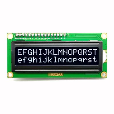 China COB 16 LCD Display 16x2 Green Yellow Orange Red White VA Amber Character On Black LED 1602 Background for sale