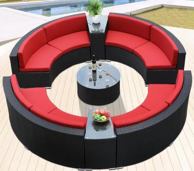 China Holiday Traditional For Family And Home Use Rattan Sofa Super Quality Big Rattan Big Sofa for sale