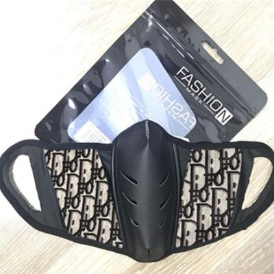 China 2020 unique designer brand facemask ladies custom logo luxury breathable quick delivery leather facemask for sale