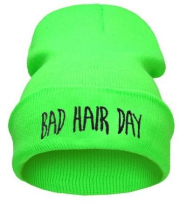 China COMMON Euro Style Beanie Knitted Hat Bad Hair Day Beanie Knitted Hat for sale