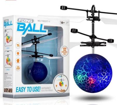 China Stres RC Toy Gifts Relief Flight Toy Customization Flight Ball For Kids Rechargeable Light Up Ball Drone Infrared Induction Helicopter With Remote for sale