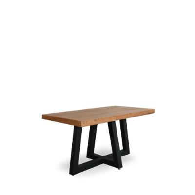 China (Other) Adjustable Oak Wood Leather Dining Table for sale