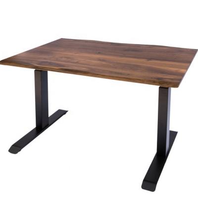 China Solid Black Walnut Adjustable Wooden Desk Living Edge 30x48x0.8inch (Size) for sale