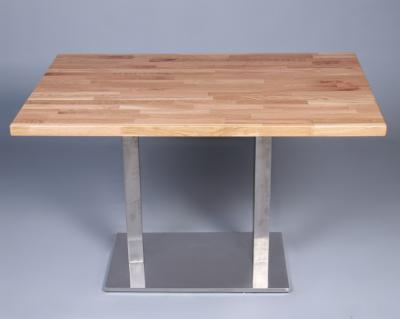 China Custom Size White Oak Butcher Stall Style Dining Table Top for sale