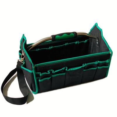 China Multifunctional Tool Bag 16 Inch Universal Electrician Organizer Collapsible Tool Bag Heavy Duty Collapsible Tote for sale