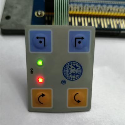 China Brand New Waterproof Push Metal Dome Tactile Membrane Switch With LED for sale