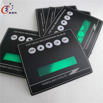 China All Electrical Products Custom Membrane Switches Control Panel Sticker Keypad Overlay for sale