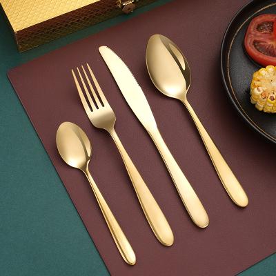 China Sustainable Eco Friendly Dinnerware Set Gold Plated Dinnerware Stainless Steel Party Dinnerware Wedding for sale