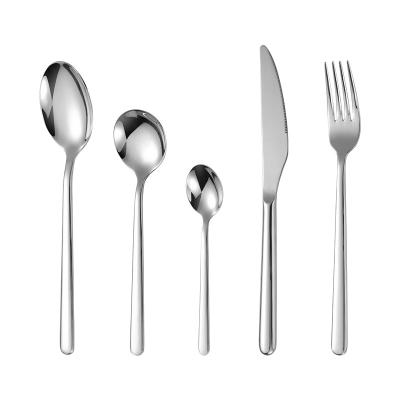 China Food Grade Wedding 304 Stainless Steel Cutlery Set Viable Romantic Fork Spoon Knife For Wedding Party for sale