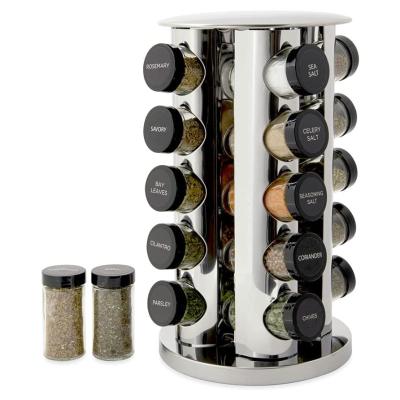 China Transitional factory direct kitchen tableware rack rotating multi-functional storage rack spice rack for sale