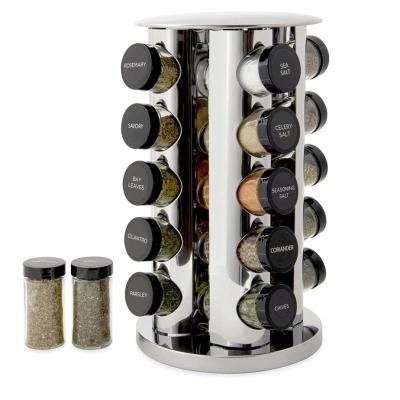 China Wholesale Transient Plant Spice Storage Rack With Rotating Jar Kitchen Spice Rack Spice Rack for sale