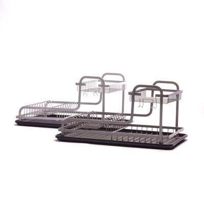 China Hot Selling Elegant Size Stocked Metal Kitchen Custom Dish Rack With Dish Rack for sale