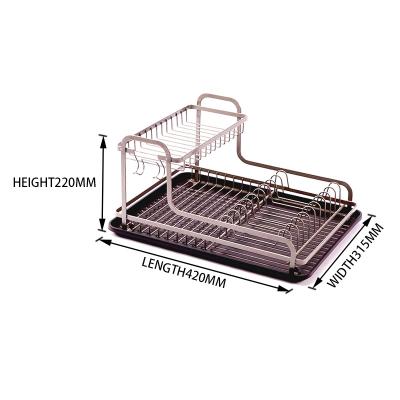 China Stocked Accept Customization Metal Kitchen Single Dish Rack For Kitchen for sale