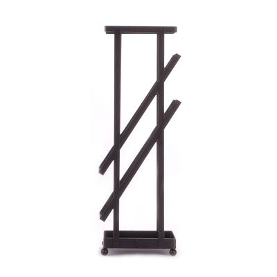 China Popular Simple Black Steel Umbrella Stand Rack 2022 Metal Umbrella Holder Stand for sale