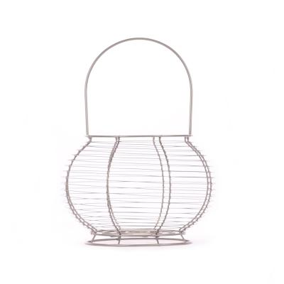 China Sustainable Daily Single Single Price Metal Wire Egg Basket Supports OEM Custom Size, Packing, Color for sale