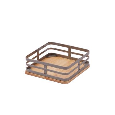 China Art Decor Wholesale Kitchen Restaurant Metal Napkin Holder Napkin Holder For Table for sale