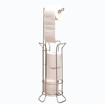 China OEM Acceptable Modern Freestanding Bathroom Toilet Paper Roll Storage Rack for sale