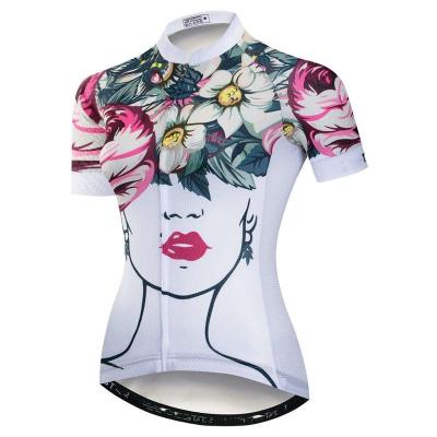 China OEM Breathable Custom Cycling Jersey Women Bike Shirts Pro Team Cycle Wear Bicycle Wear for sale