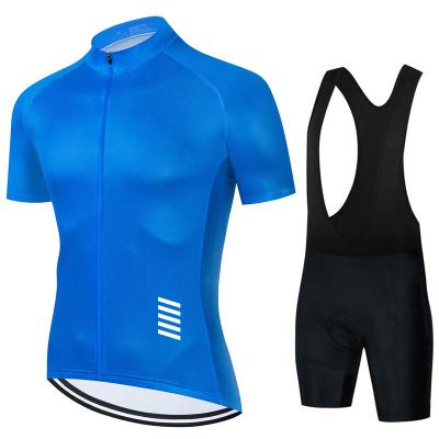 China Cycling Bib Bib Equipment Breathable Cycling Jersey Men's Cycling Jersey Set Reflective Quick Dry Tank Top With 3D Padded Shorts for sale