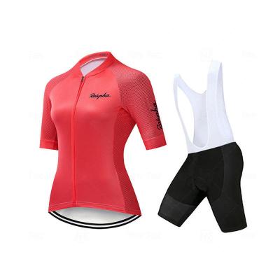 China Dropshipping OEM Breathable Custom Short Sleeves Tank Top Bike Uniform Set Women Cycling Customization Clothing Support One Piece for sale