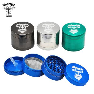 China Custom Logo 4 Parts Herb Grinder Classic Style Zinc Alloy Herb Grinder smokinig acceessories for sale