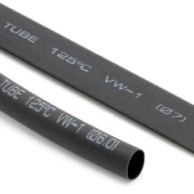 China 2:1 Heat Shrink Tubing Halogen Free High Quality Heat Shrink Tube 6mm Black Cable Halogen Free Heat Shrinkable Tube 2:1 for sale