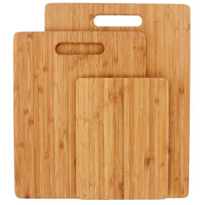 China Sustainable Bamboo Kitchen Custom Set Of 3 Cutting Boards Cutting Meat Vegetable Cutting Board Set for sale