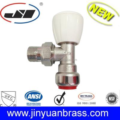 China Lead Free Brass Push Fit Thermostatic Radiator Valve For 1/2